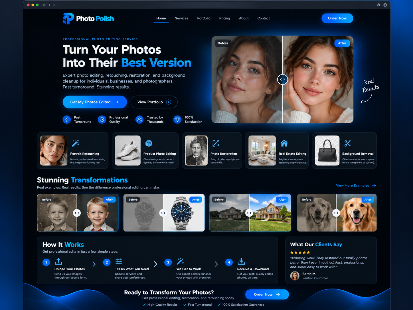 Photo editing website
